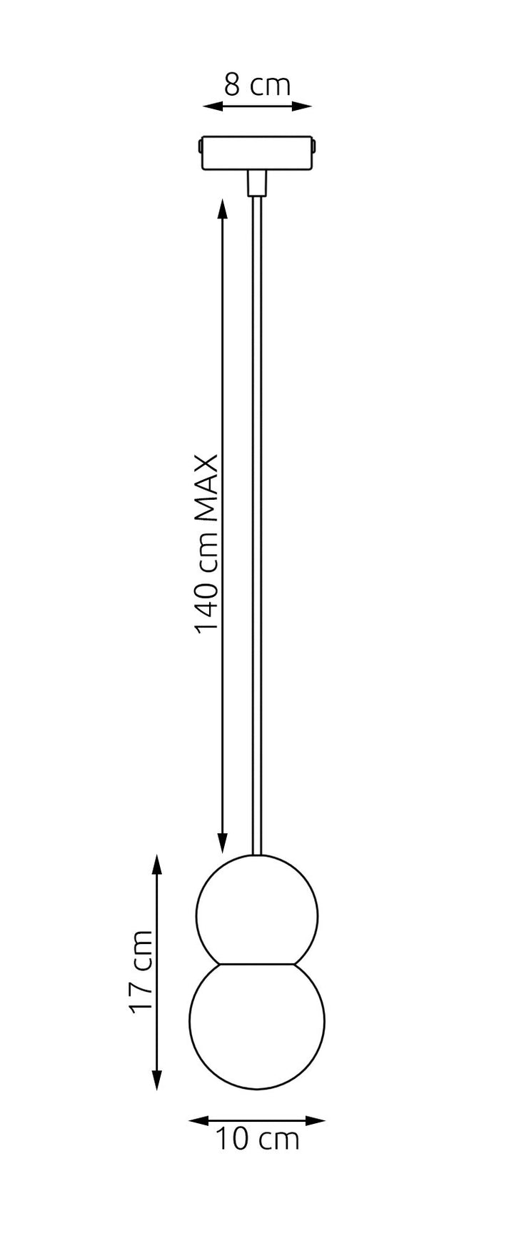 Lustra suspendata LOOP 1 cafeniu