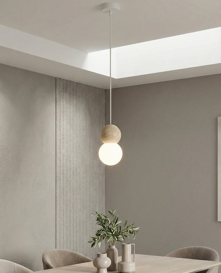 Lustra suspendata LOOP 1 alb