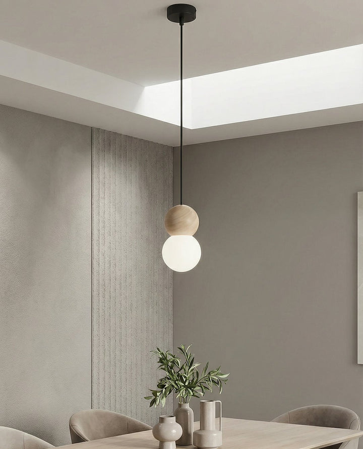 Lustra suspendata LOOP 1 negru