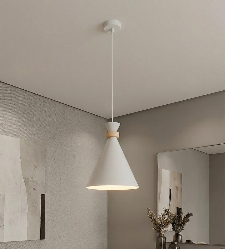 Lustra suspendata ZERO 1 alb