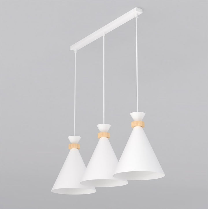 Lustra suspendata ZERO 3 alb