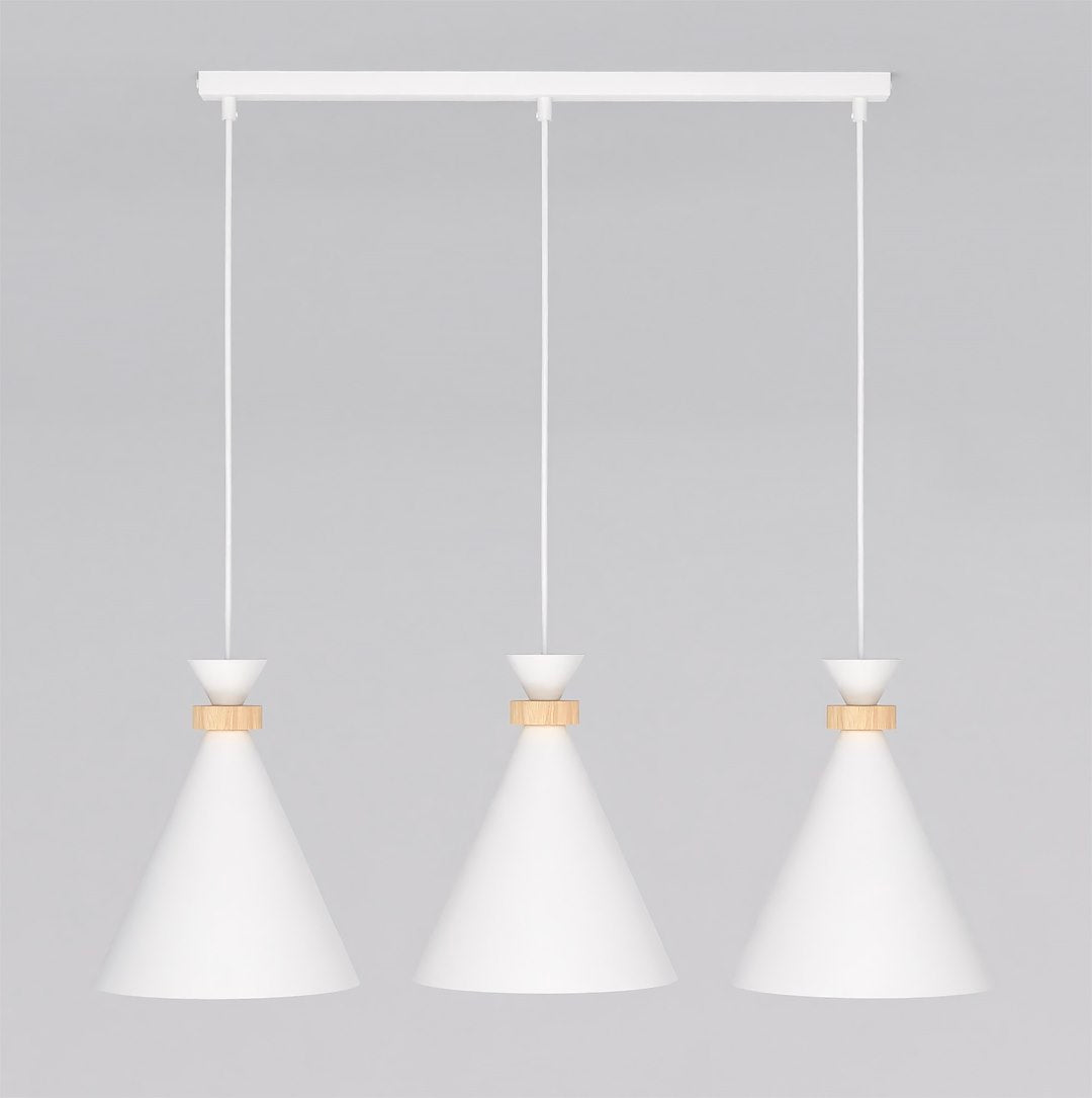 Lustra suspendata ZERO 3 alb
