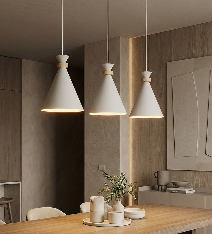 Lustra suspendata ZERO 3 alb