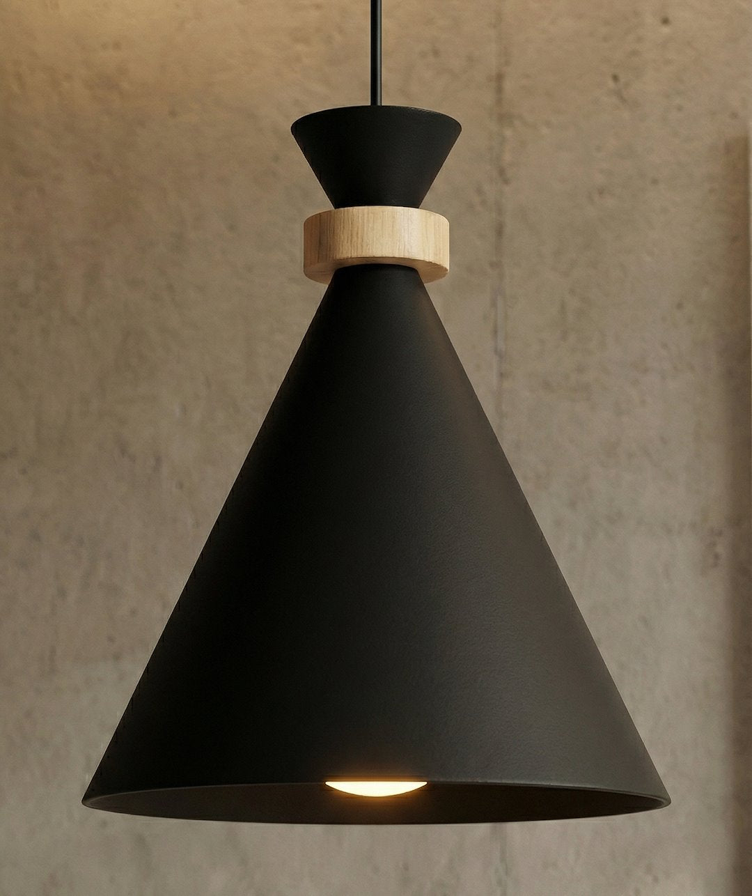 Lustra suspendata ZERO 1 negru