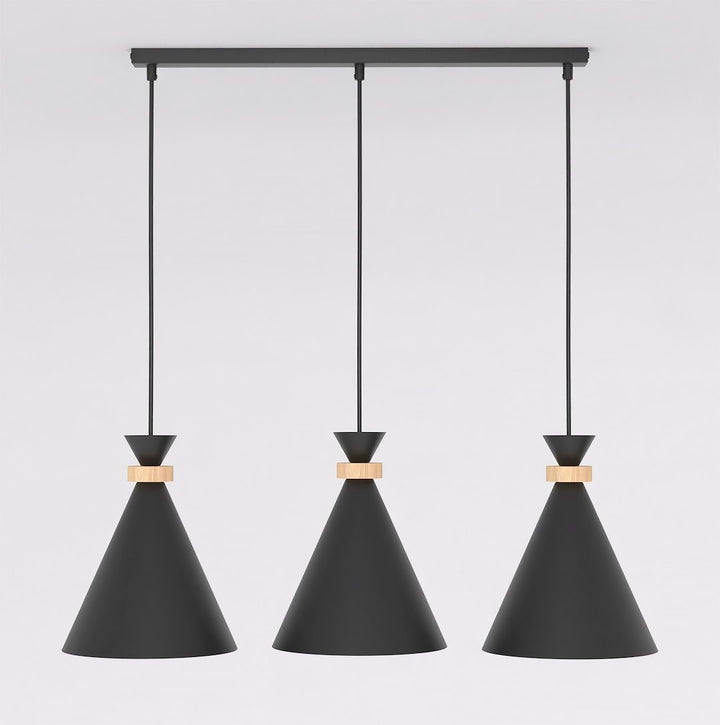 Lustra suspendata ZERO 3 negru