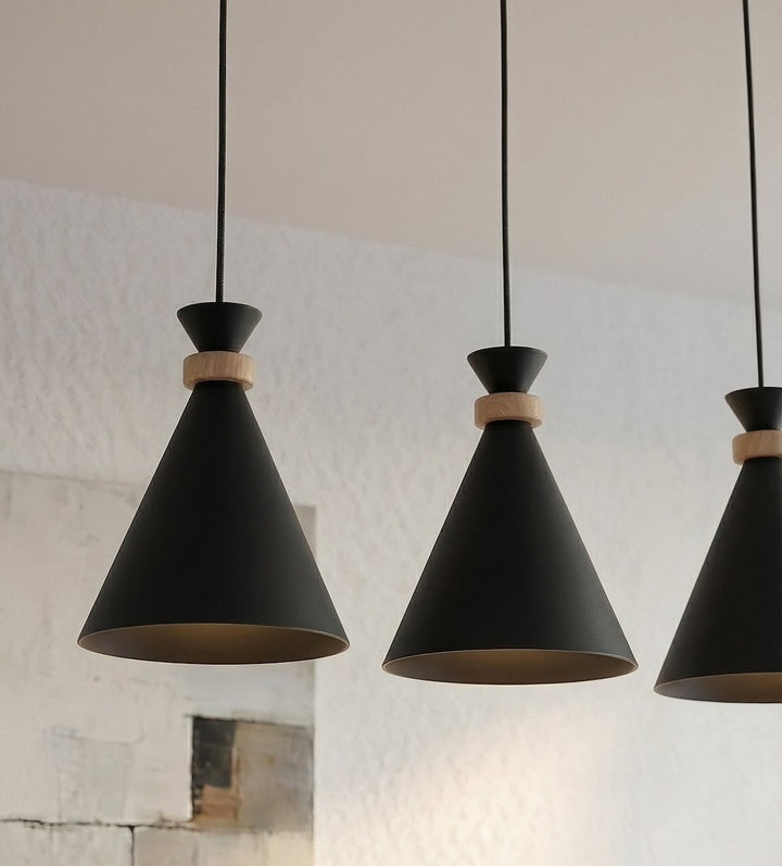 Lustra suspendata ZERO 3 negru