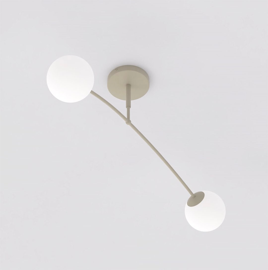 Plafoniera PREGOS 2 cafenie opal