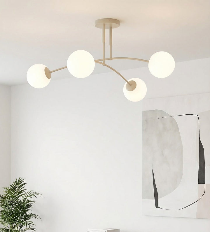 Plafoniera PREGOS 4 cafenie opal