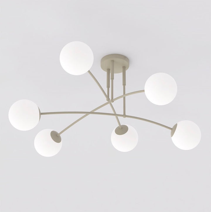 Plafoniera PREGOS 6 cafenie opal