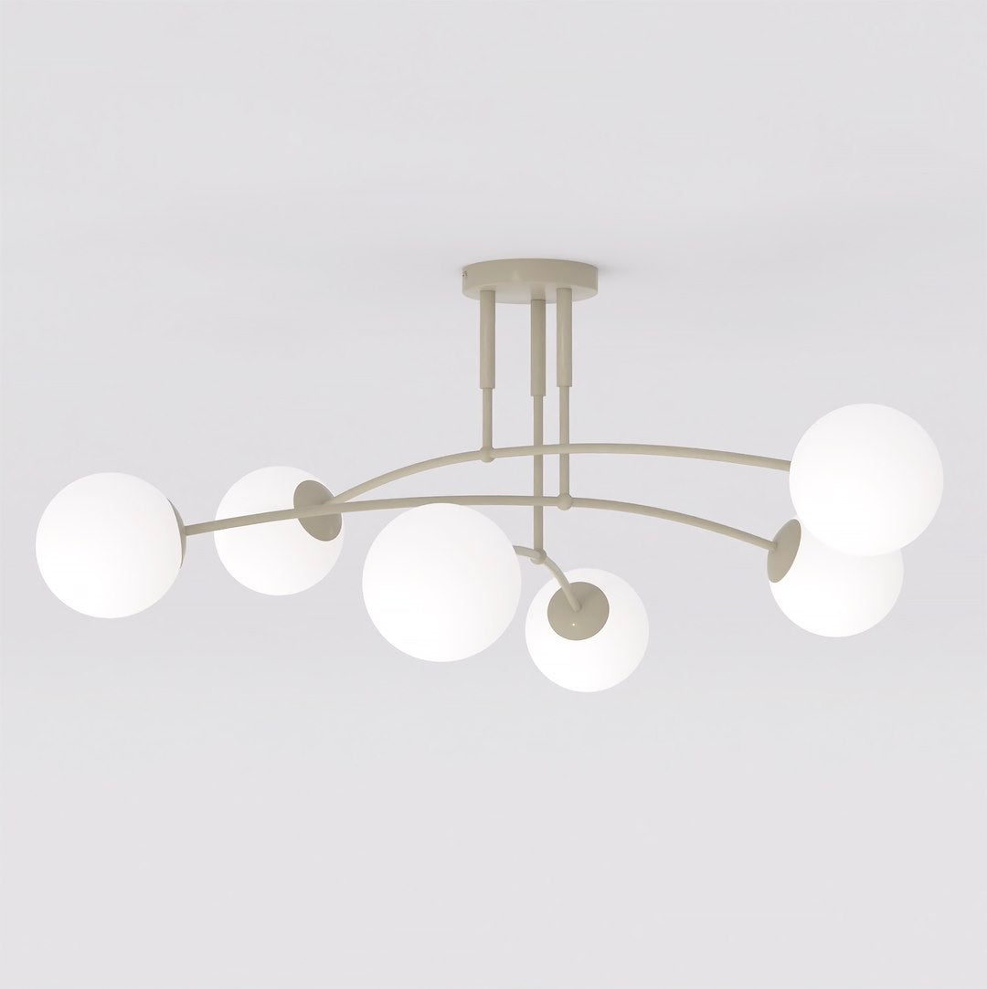 Plafoniera PREGOS 6 cafenie opal