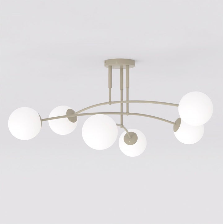 Plafoniera PREGOS 6 cafenie opal