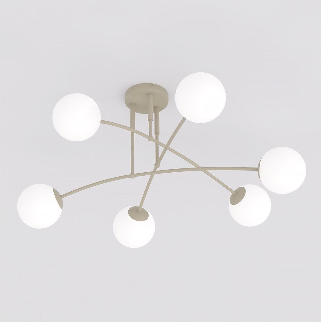 Plafoniera PREGOS 6 cafenie opal