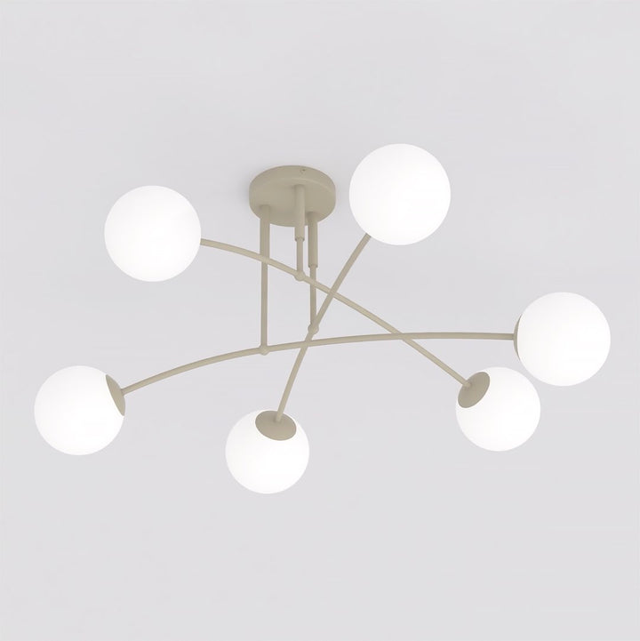 Plafoniera PREGOS 6 cafenie opal