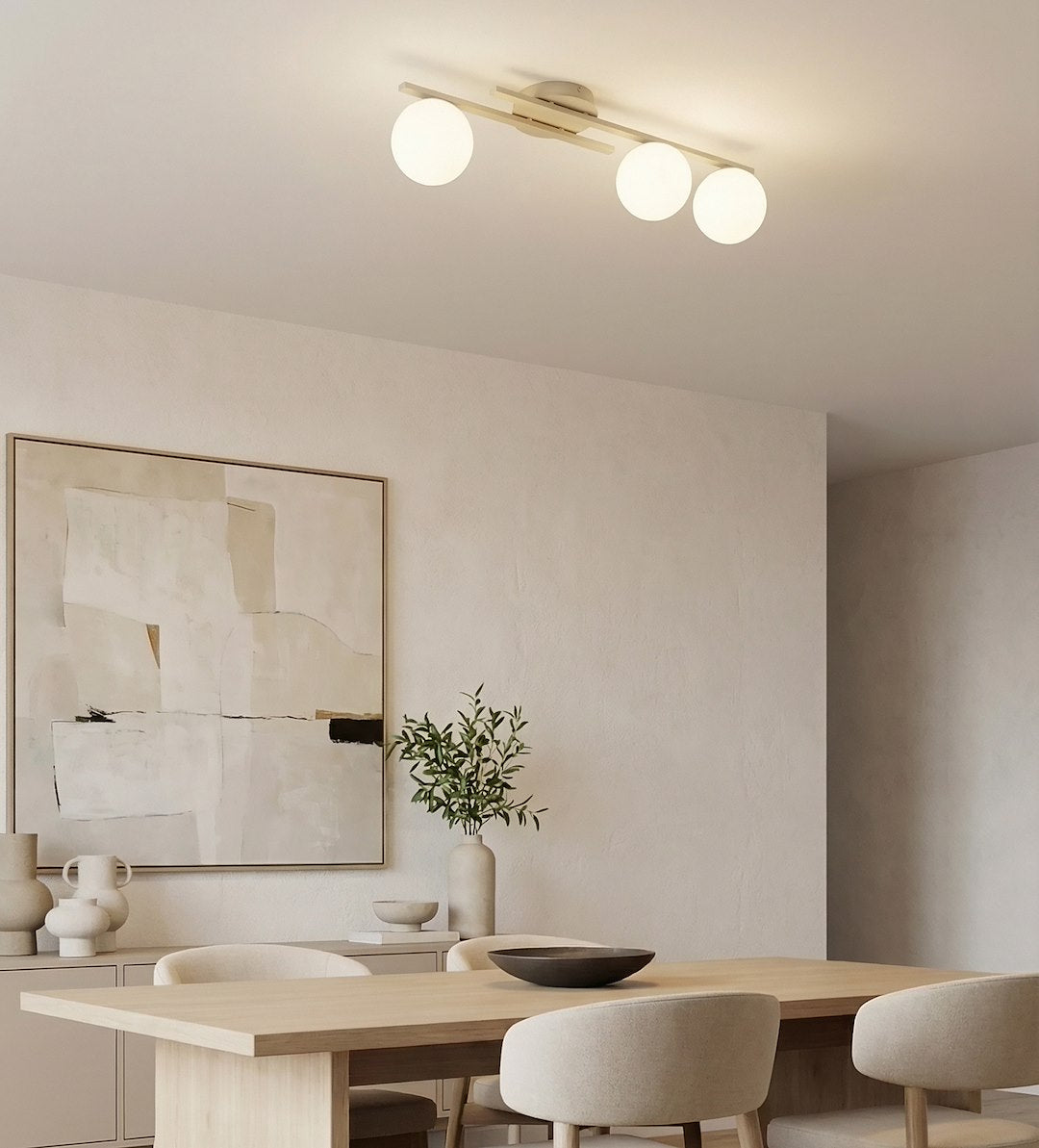 Plafoniera KAIRO 3 cafenie opal