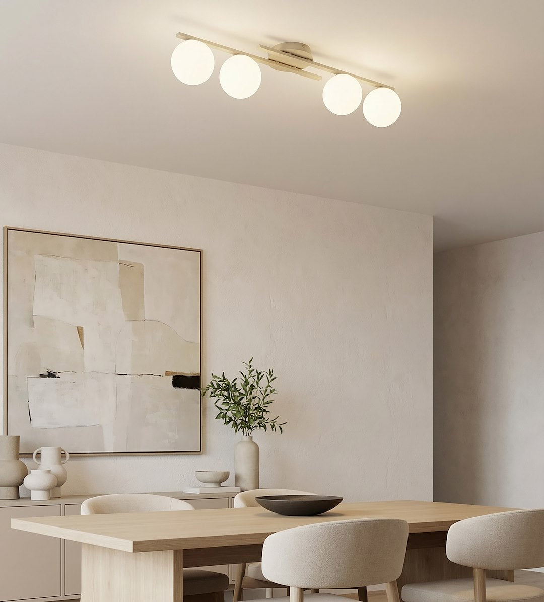 Plafoniera KAIRO 4 cafenie opal