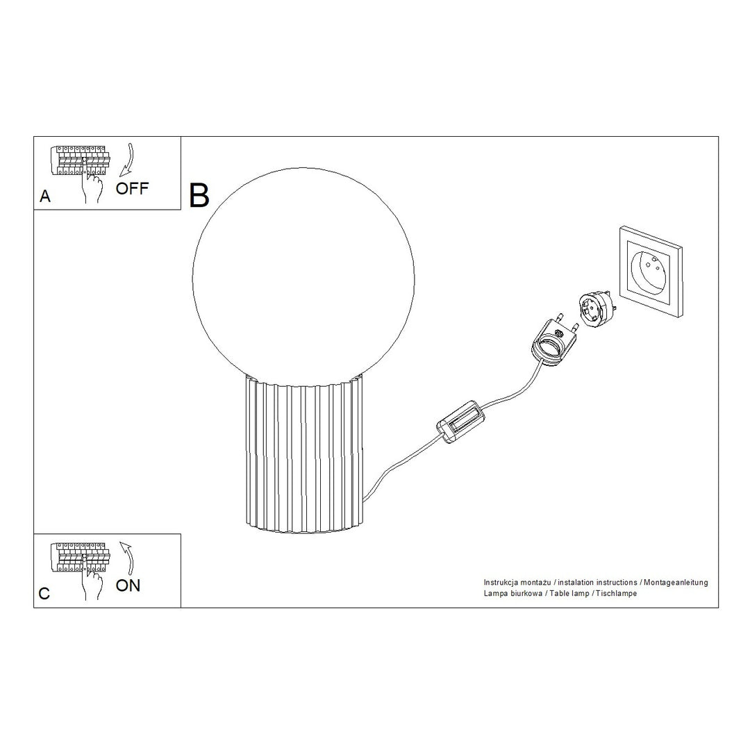 Lampa de masa HALO alb