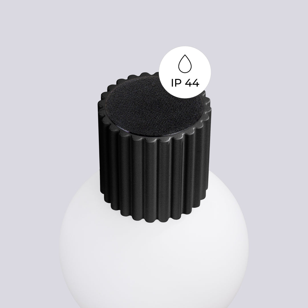 Aplica de perete HALO neagra IP44