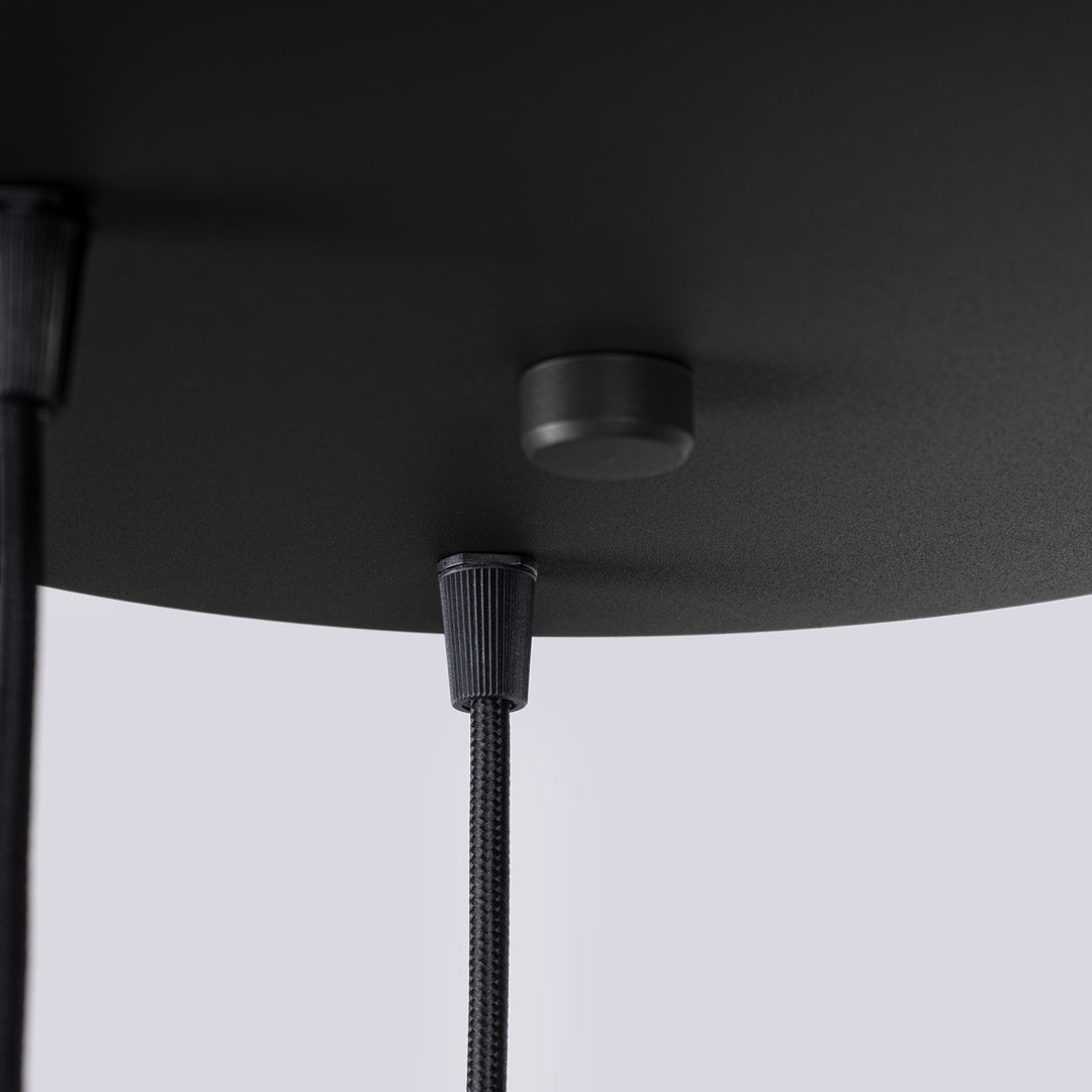 Lustra suspendata HALO 3P negru
