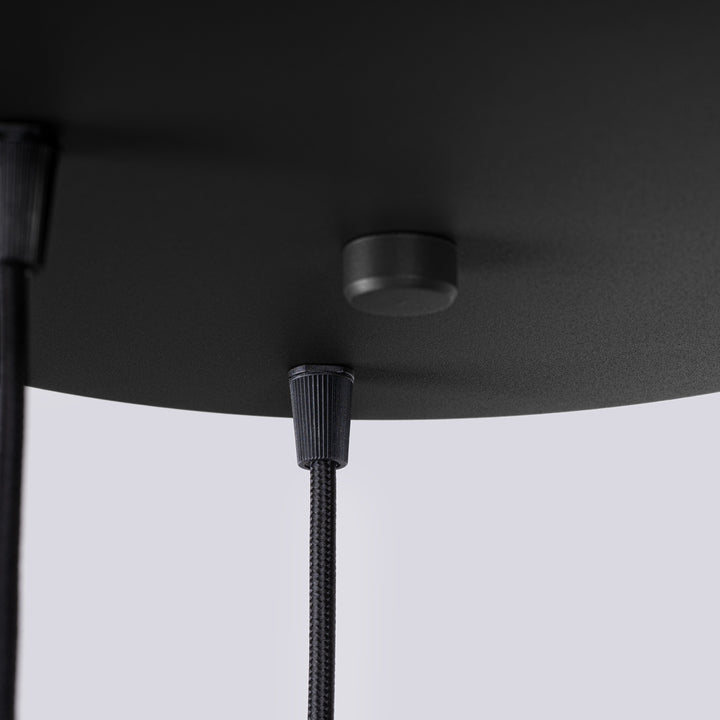 Lustra suspendata HALO 3P negru