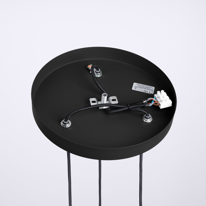 Lustra suspendata HALO 3P negru
