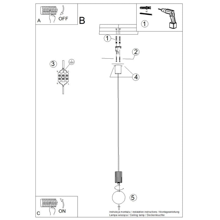 Pendul HALO 1 bej