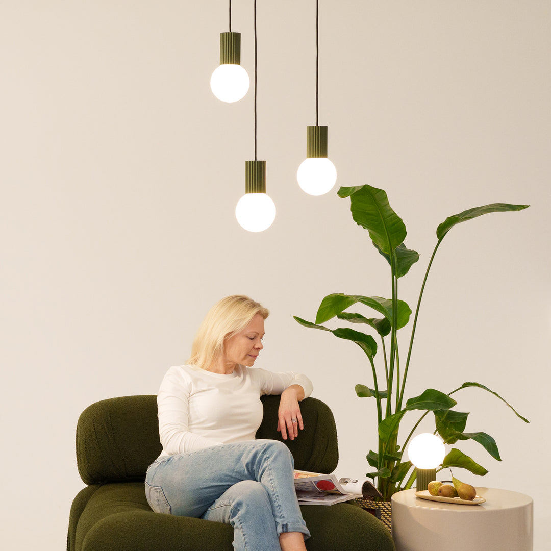 Aplica de perete HALO verde masline IP44