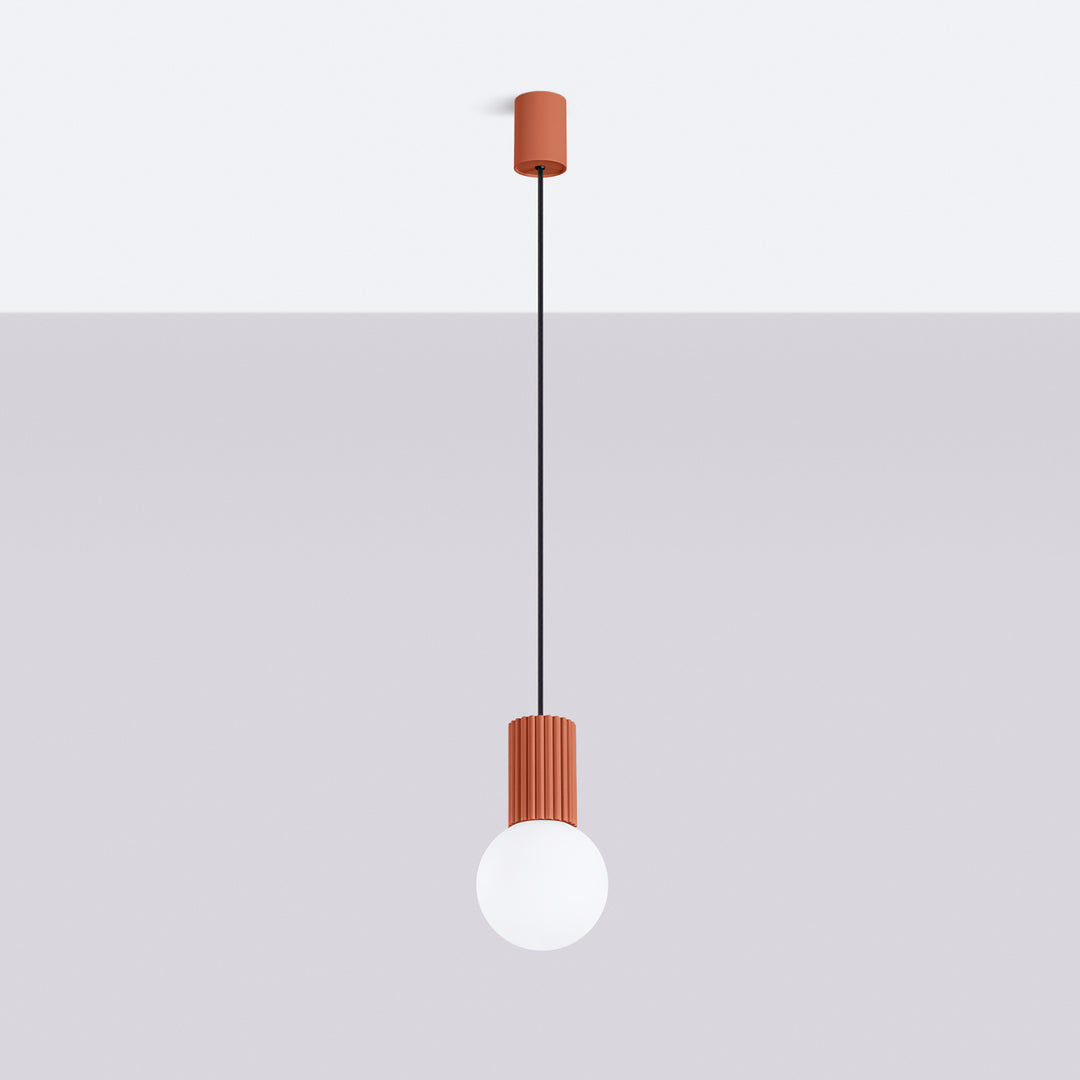 Pendul HALO 1 rosu ochra