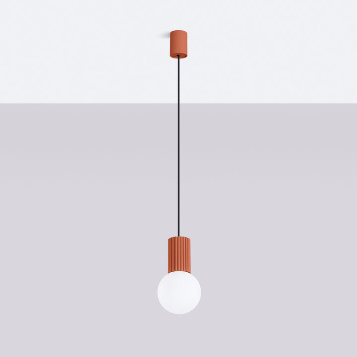 Pendul HALO 1 rosu ochra