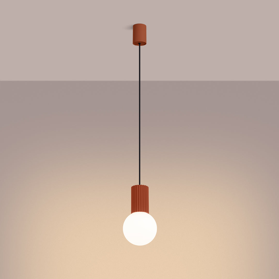 Pendul HALO 1 rosu ochra