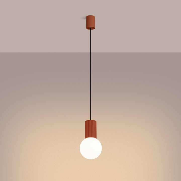 Pendul HALO 1 rosu ochra