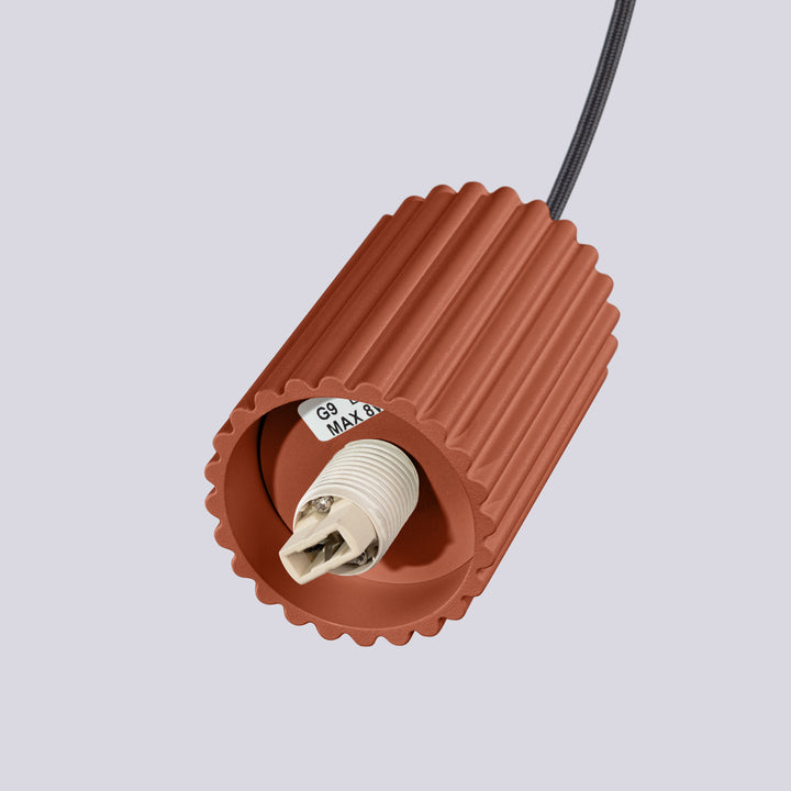 Pendul HALO 1 rosu ochra