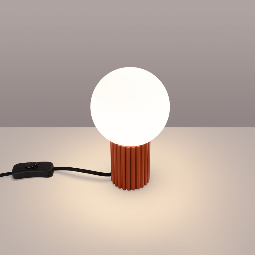 Lampa de masa HALO rosu ochra
