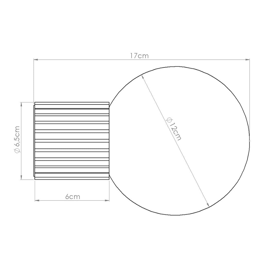 Aplica de perete HALO mocha IP44