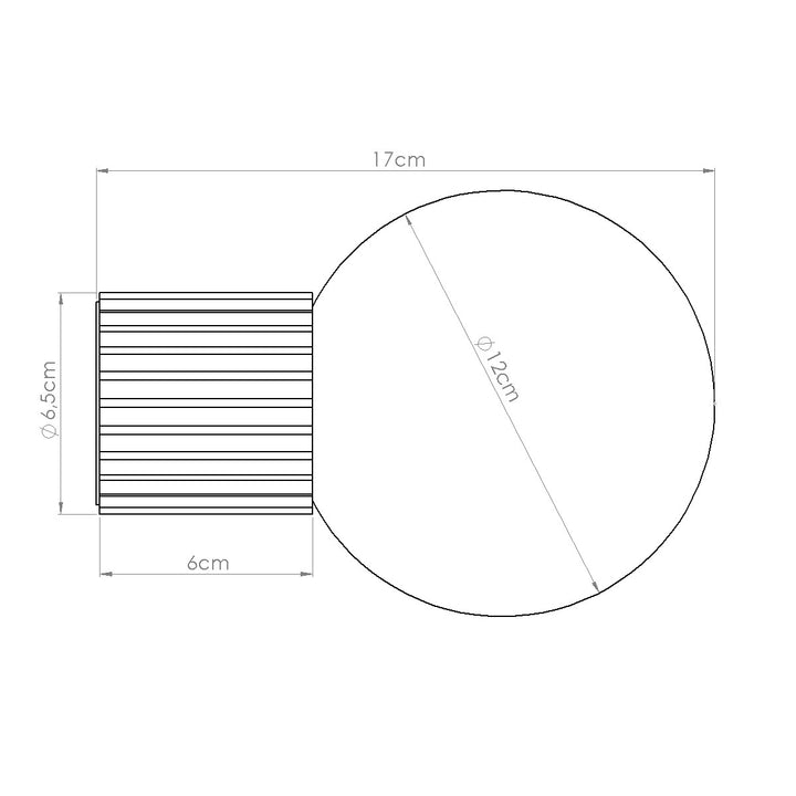 Aplica de perete HALO mocha IP44
