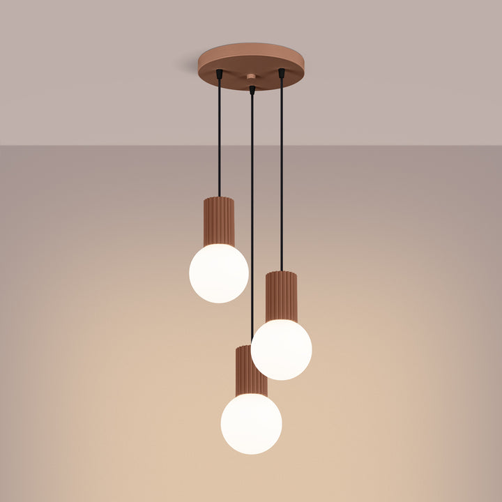 Lustra suspendata HALO 3P mocha