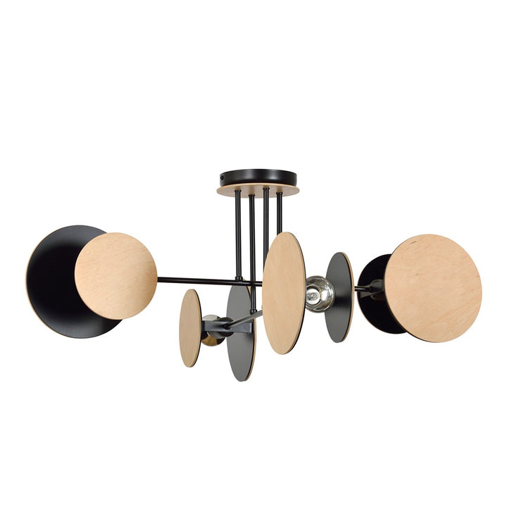 Plafoniera neagra ZITA 4 BLACK