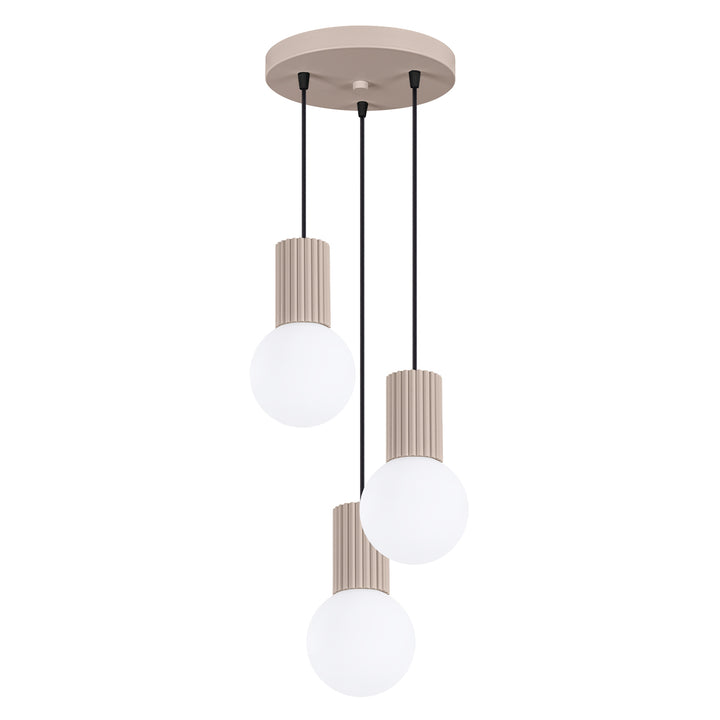 Lustra suspendata HALO 3P taupe