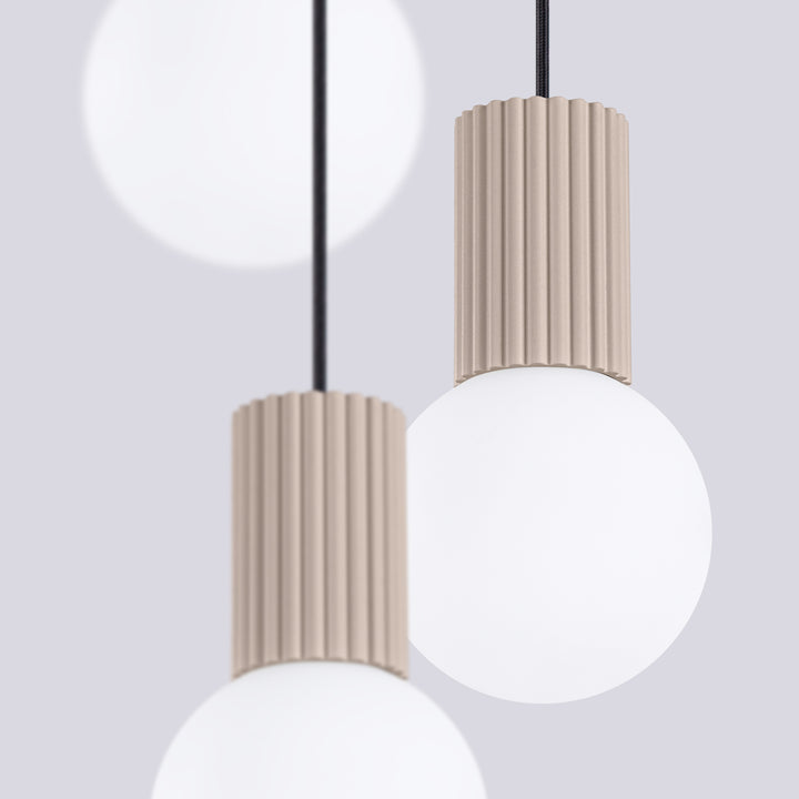 Lustra suspendata HALO 3P taupe