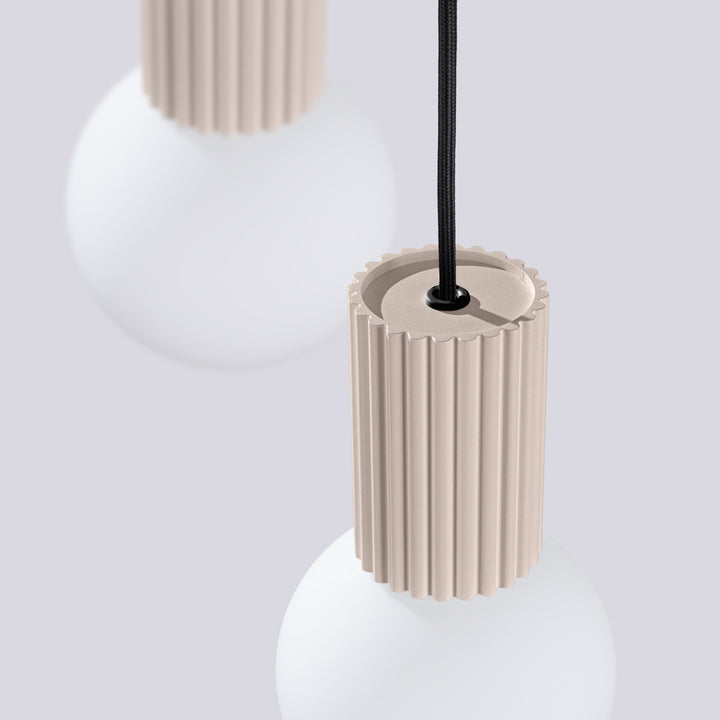 Lustra suspendata HALO 3P taupe