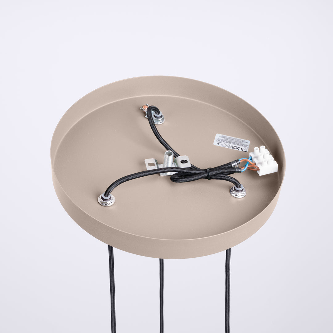 Lustra suspendata HALO 3P taupe