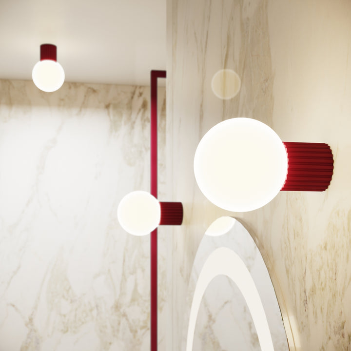 Plafoniera HALO burgundy IP44