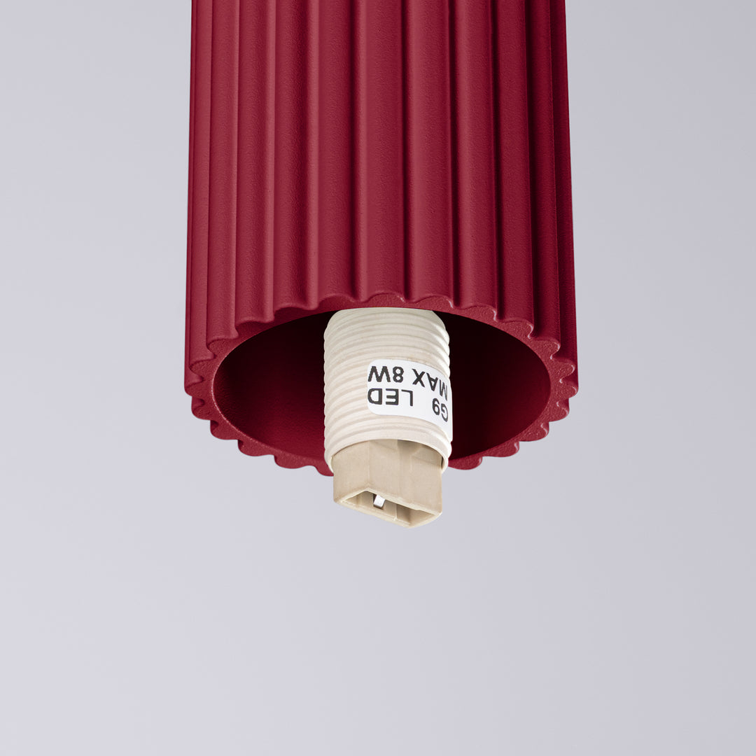 Plafoniera HALO burgundy IP44