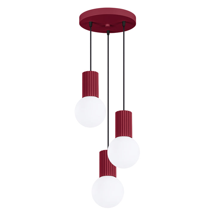 Lustra suspendata HALO 3P burgundy