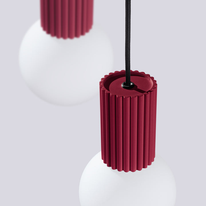 Lustra suspendata HALO 3P burgundy