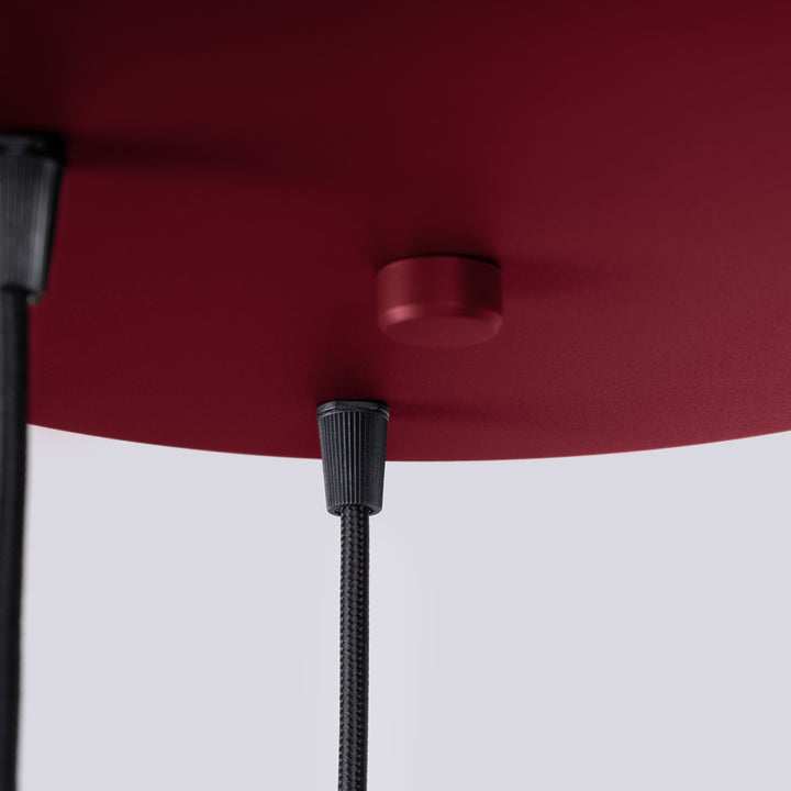 Lustra suspendata HALO 3P burgundy