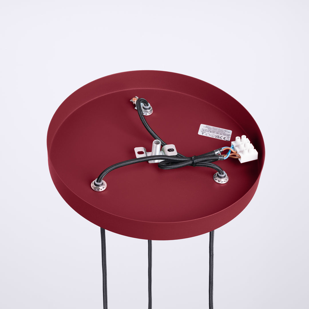 Lustra suspendata HALO 3P burgundy