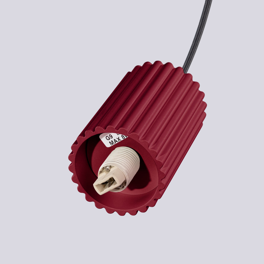 Lustra suspendata HALO 3P burgundy
