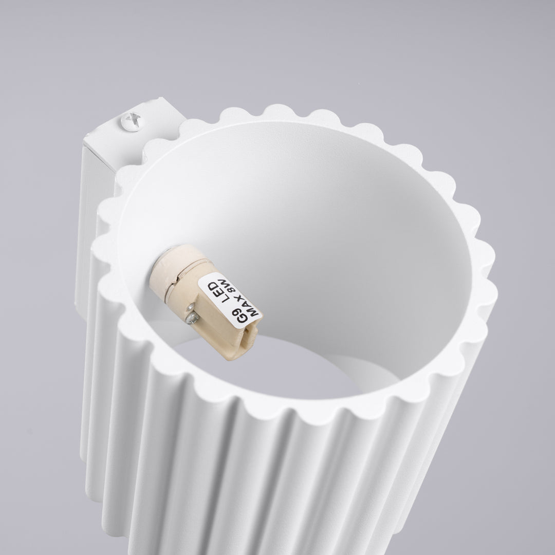 Lampa de perete AURA alb G9