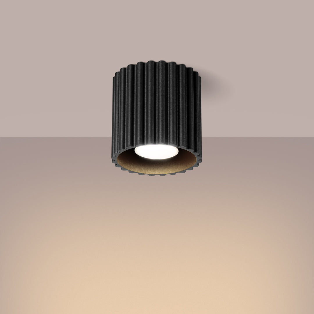 Spot aplicat AURA 1 negru GU10