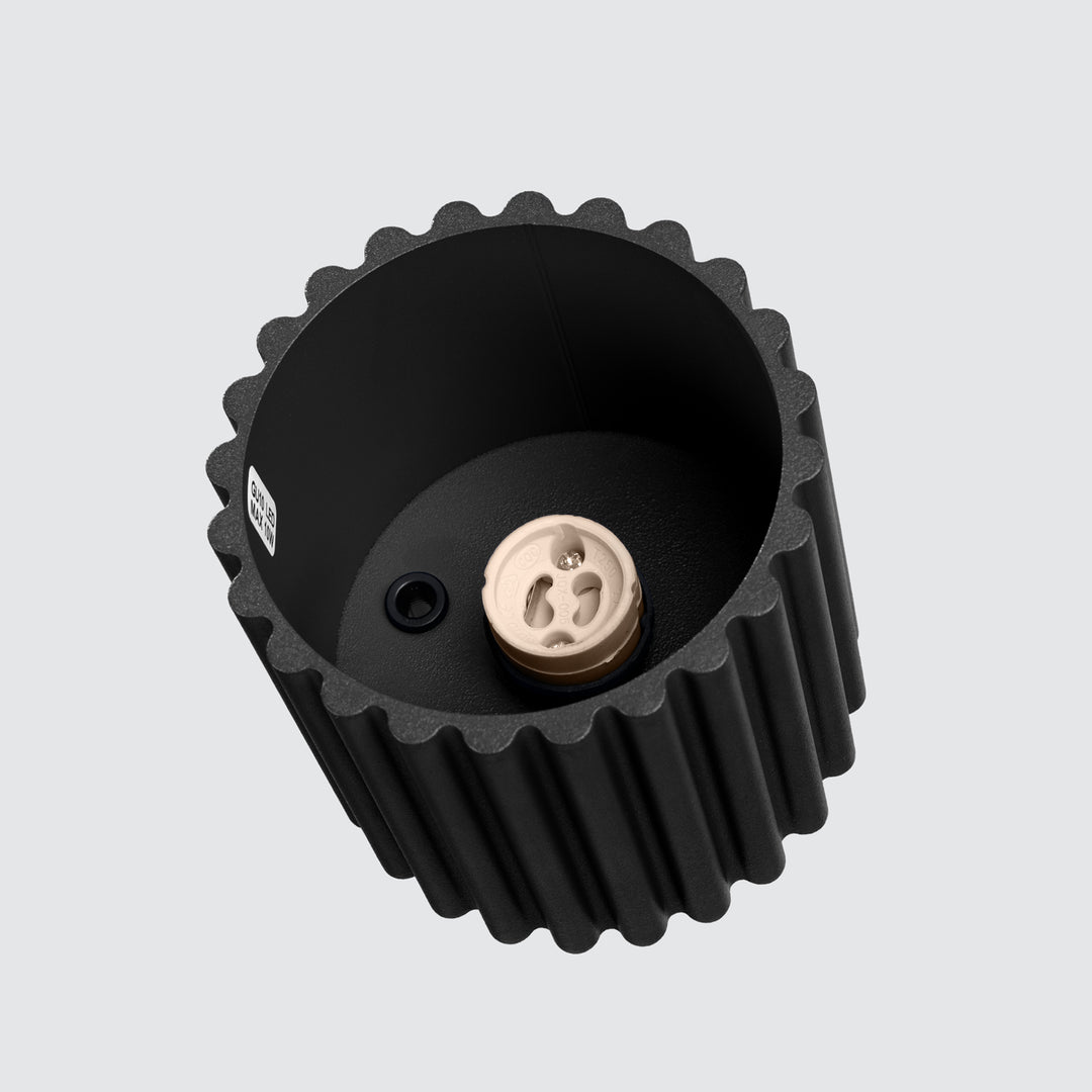 Spot aplicat AURA 1 negru GU10